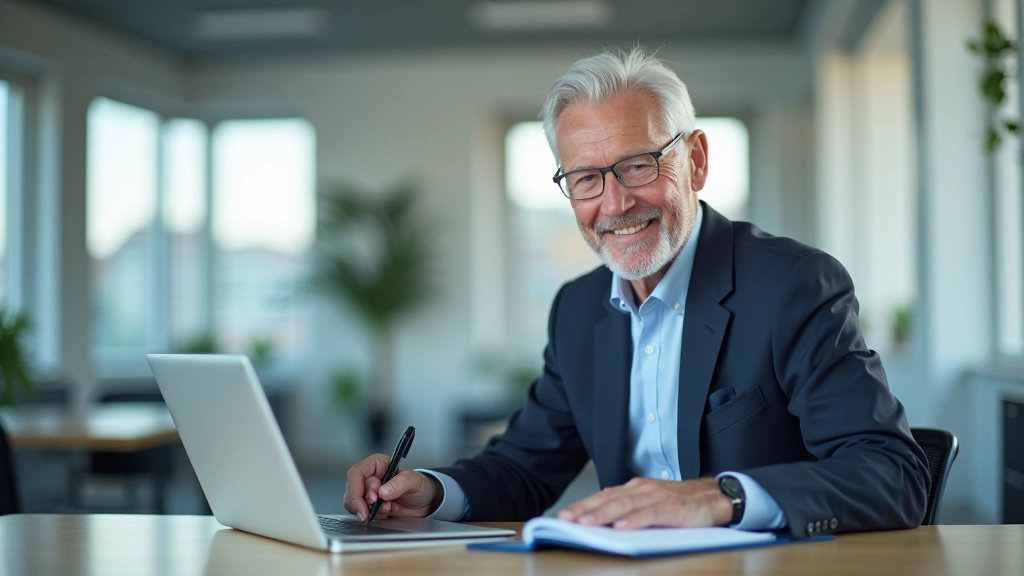 Ältere Menschen in flexiblen Arbeitsmodellen, Teilzeitbeschäftigung, Beratung und Coaching Rollen